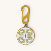 Divine Flow, spiritual symbol for pets collar, charm for animal care and protection