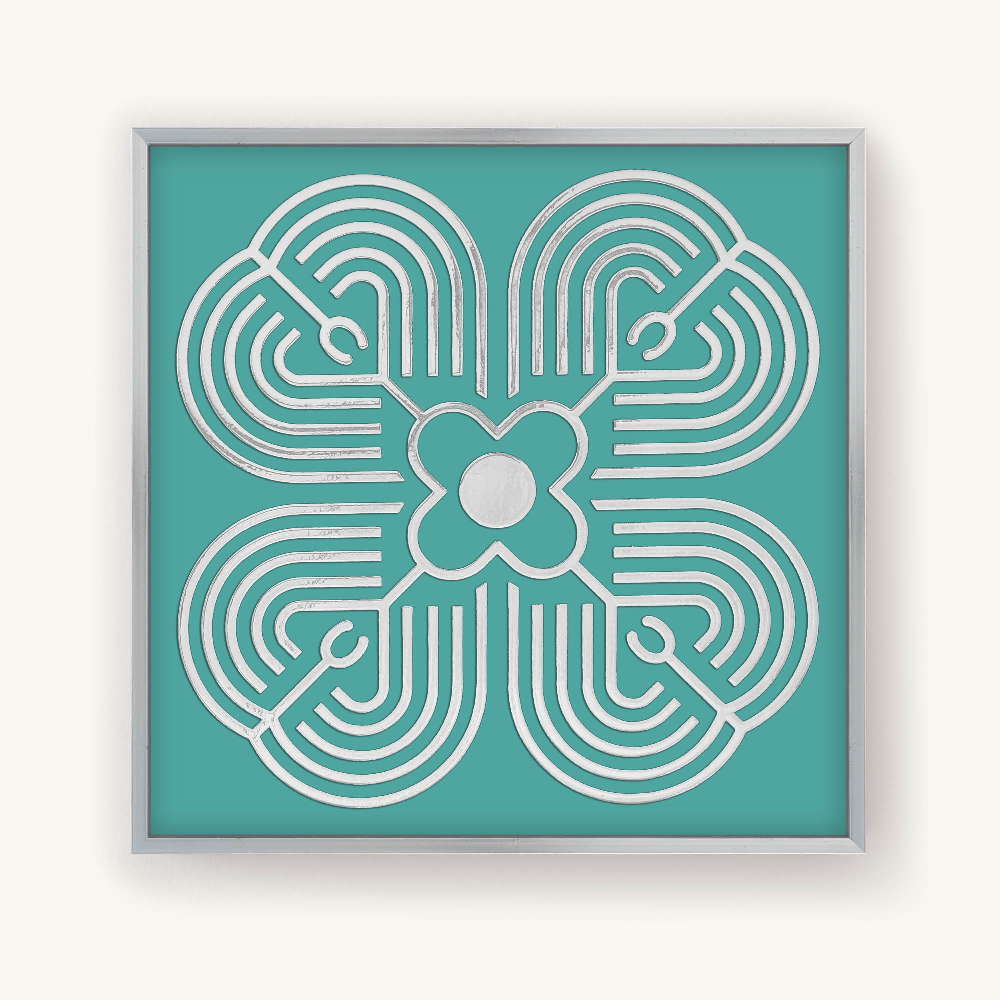 Spiritual symbol in frame for Protection from Mental Overload and Restoration of Mental Energy