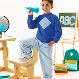 Blue AtmA with Silver Sweatshirt for Kids and Teens