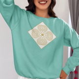 White AtmA with Gold Sweatshirt