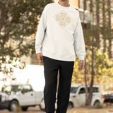 White AtmA with Gold Sweatshirt