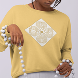 White AtmA with Gold Sweatshirt